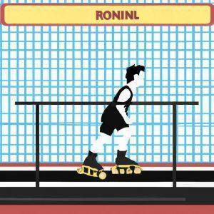 roller skater on a treadmill