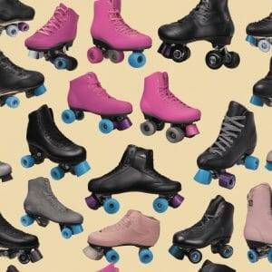 collection of roller skates