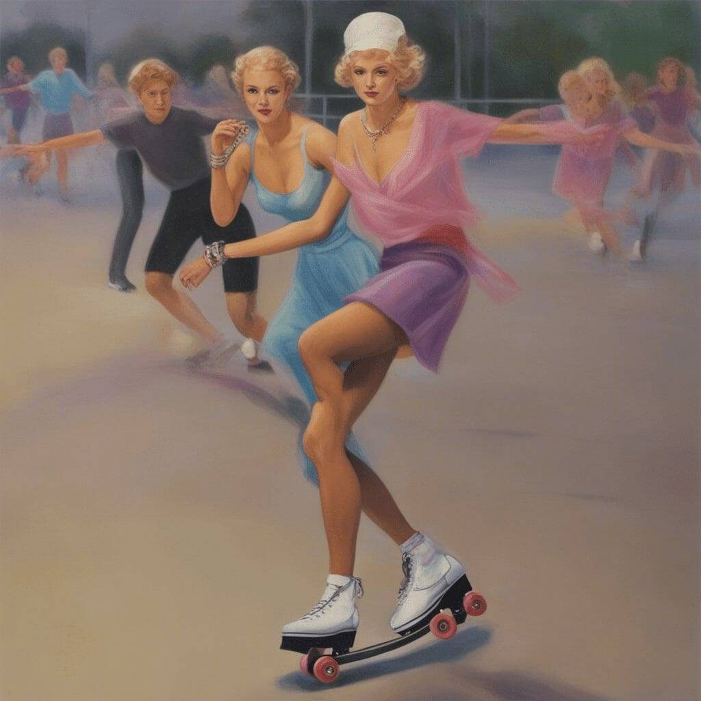 Roller dance skating