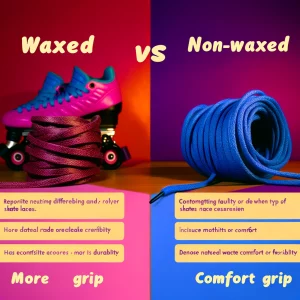 waxed vs non waxed roller skate laces